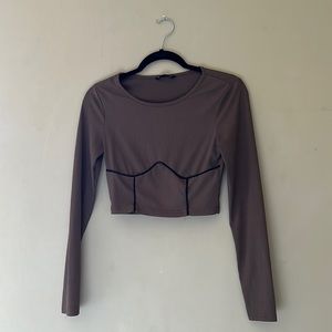 Trendy ribbed long sleeve